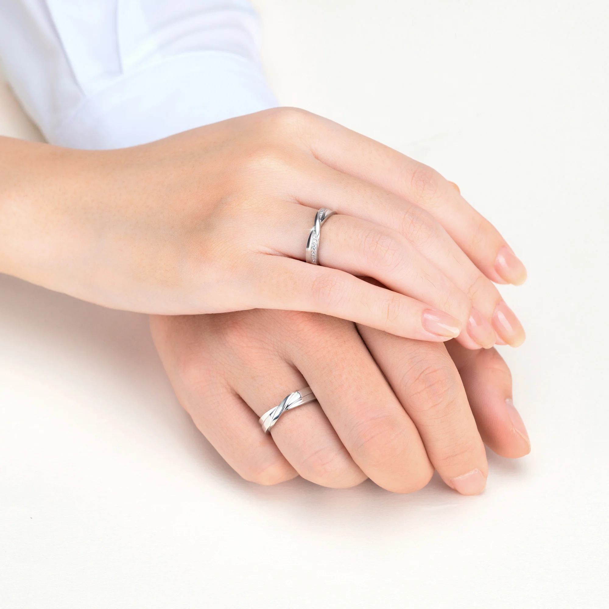 Modern Wedding Band Set NCC2040 6